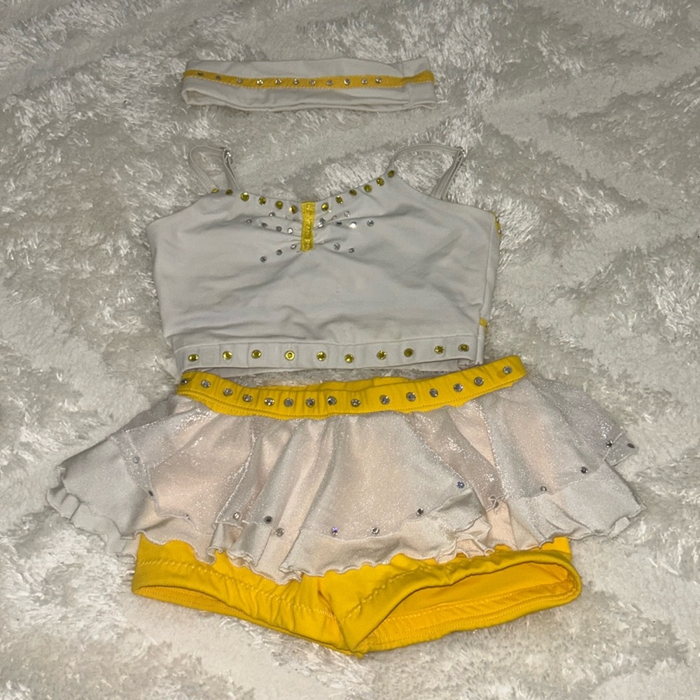 Custom made swarovski crystal dance pageant set